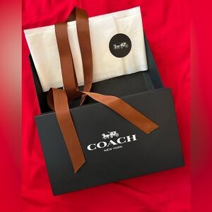 Coach Black Gift Box 9”x 5.25 x 1.5”